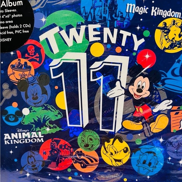 Walt Disney World 2011 Photo Album with 4"x3.5" Photo Frame Mickey Minnie Goofy - Picture 7 of 12